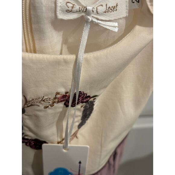 Evies Closet Lavender Corduroy Dress Size 2 NWT - Picture 4 of 4